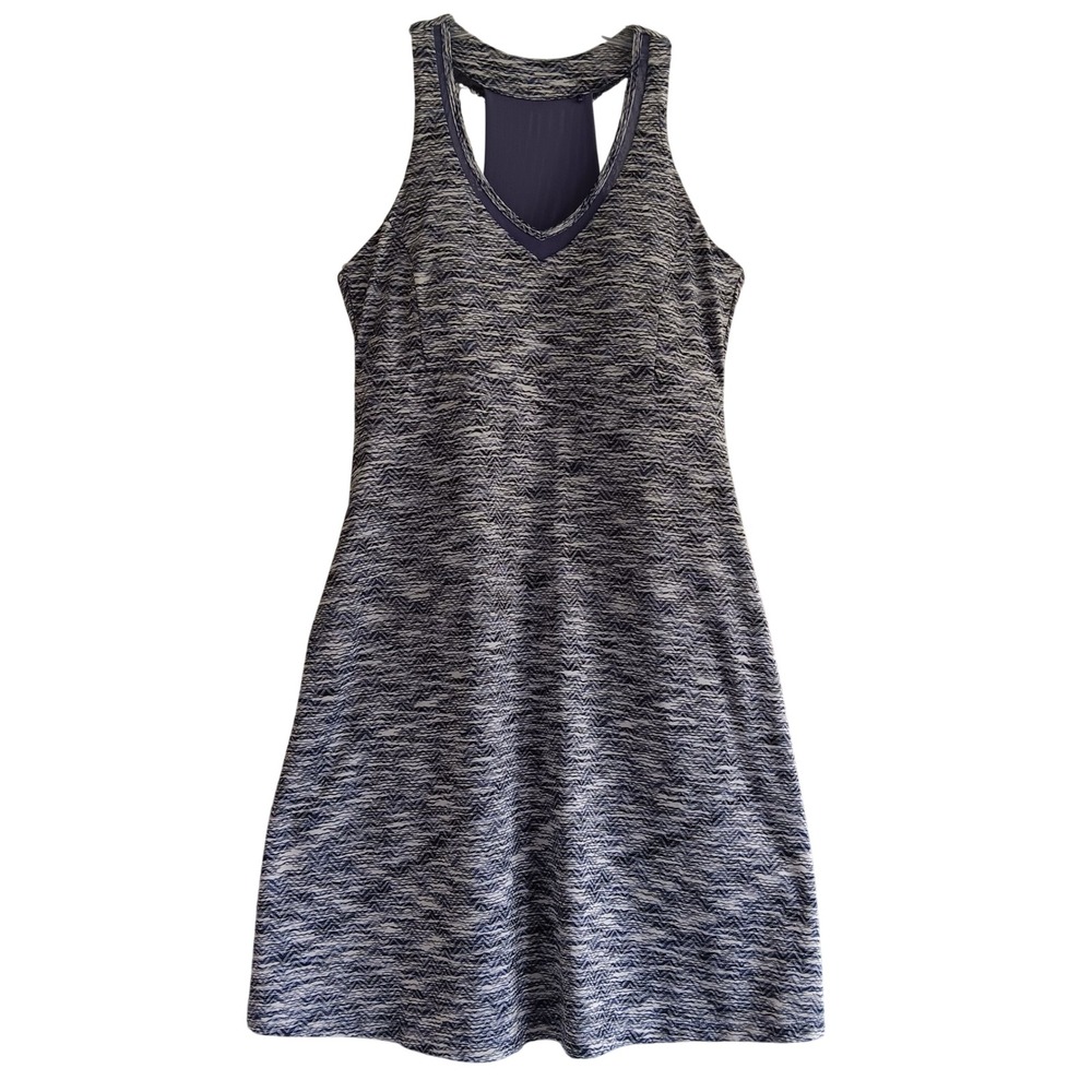 MPG Activewear Dress Womens Medium Purple Built-in Bra Pockets Racerback